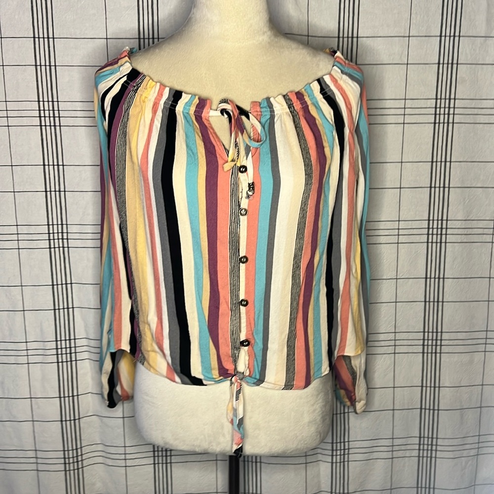 Off the Shoulder Peasant Style Top